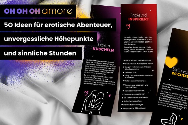 ohamore erotische Losbox für Paare 50 Lose für Paare Geschenk für Paare erotisch